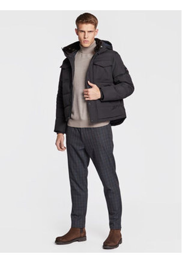 TOMMY HILFIGER - Tommy Hilfiger Kurtka zimowa Utility MW0MW27702 Czarny Regular Fit. Kolor: czarny. Materiał: syntetyk. Sezon: zima