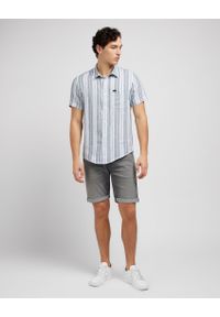 Lee - LEE MĘSKIE SPODNIE JEANSOWE 5 POCKET SHORT WASHED GREY 112349330 L73M015973. Materiał: jeans