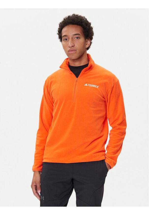 Adidas - adidas Polar Multi Essentials JM3124 Pomarańczowy Regular Fit. Kolor: pomarańczowy. Materiał: syntetyk