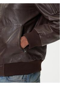 Aeronautica Militare Kurtka skórzana 252PN0958UPL00305 Brązowy Regular Fit. Kolor: brązowy. Materiał: skóra #4