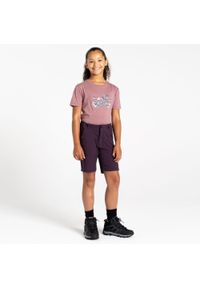 DARE 2B - Krótkie spodenki dla dzieci. Okazja: na spacer. Kolor: fioletowy. Materiał: nylon. Długość: krótkie. Styl: sportowy. Sport: turystyka piesza #1