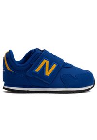 Buty niemowlęce New Balance IV323AD – niebieskie. Okazja: na uczelnię, na co dzień. Kolor: niebieski. Materiał: materiał, syntetyk. Szerokość cholewki: normalna