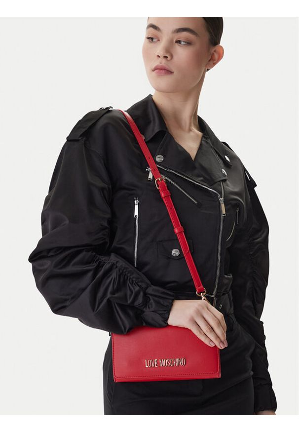 Love Moschino - LOVE MOSCHINO Torebka JC4170PP1OLX0500 Czerwony. Kolor: czerwony. Materiał: skórzane