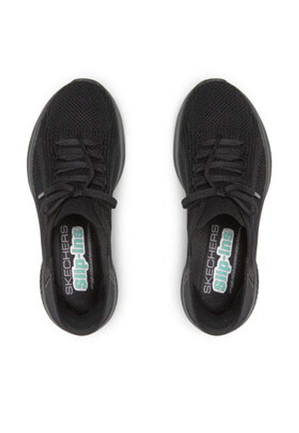 skechers - Skechers Sneakersy Brilliant Path 149710/BBK Czarny. Kolor: czarny. Materiał: materiał
