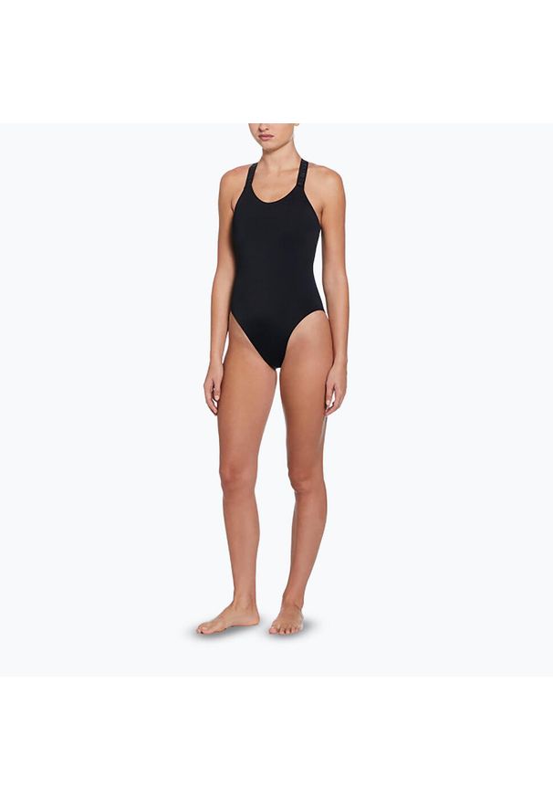 Strój pływacki jednoczęściowy damski Nike Hydralock Fusion Racerback. Kolor: czarny