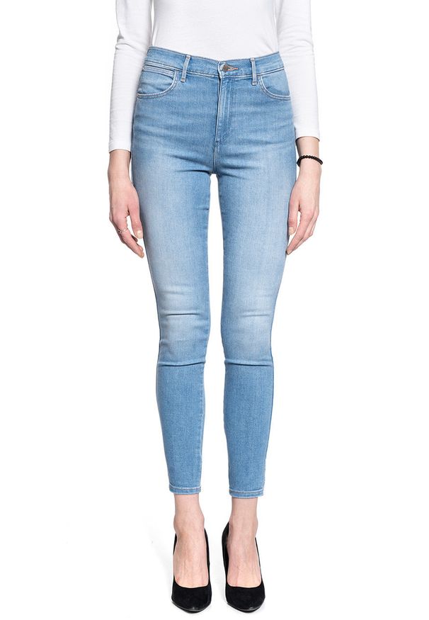Wrangler - SPODNIE DAMSKIE WRANGLER HIGH RISE SKINNY SOFT CLOUD W27HZI29R 112128152