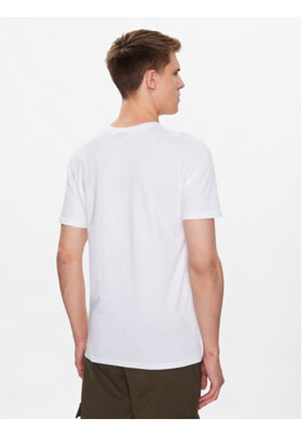Ellesse T-Shirt Ollio SHP16463 Biały Regular Fit. Kolor: biały. Materiał: bawełna