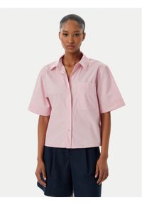 TOMMY HILFIGER - Tommy Hilfiger Koszula WW0WW48899 Różowy jasny Relaxed Fit. Kolor: różowy. Materiał: bawełna #1