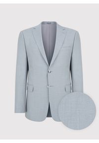 Pako Lorente - PAKO LORENTE – Błękitna marynarka garniturowa. Kolor: niebieski. Materiał: poliester, wiskoza. Wzór: gładki. Styl: młodzieżowy #1