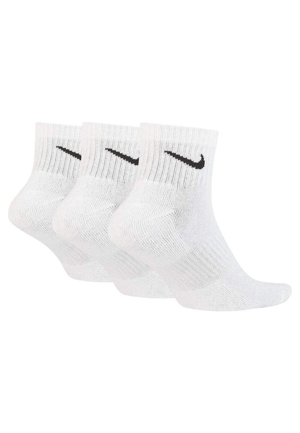Nike - Męskie Skarpety Do Kostki Z Amortyzacją (zestaw 3 Sztuk). Kolor: biały. Sport: turystyka piesza