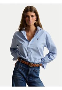 Polo Ralph Lauren Koszula 211910743508 Niebieski Regular Fit. Typ kołnierza: polo. Kolor: niebieski. Materiał: bawełna #1