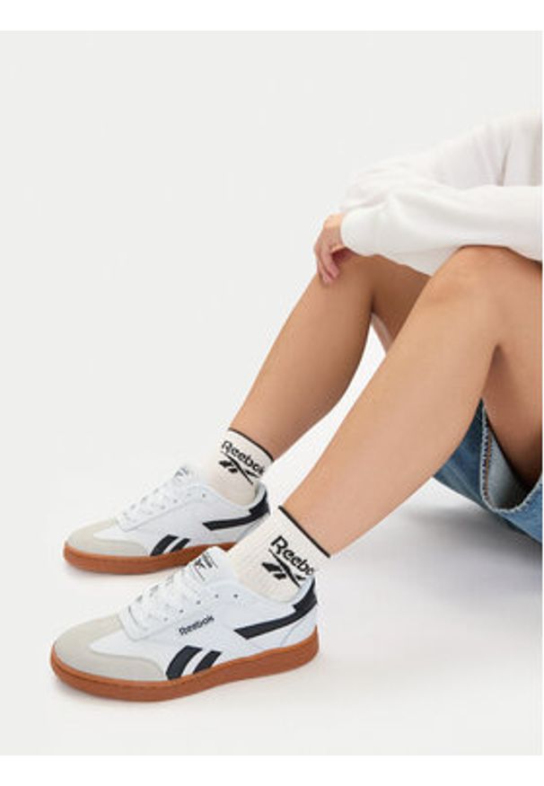 Reebok Sneakersy FORTE LOUNGER AR30252WWBT Biały. Kolor: biały. Materiał: skóra