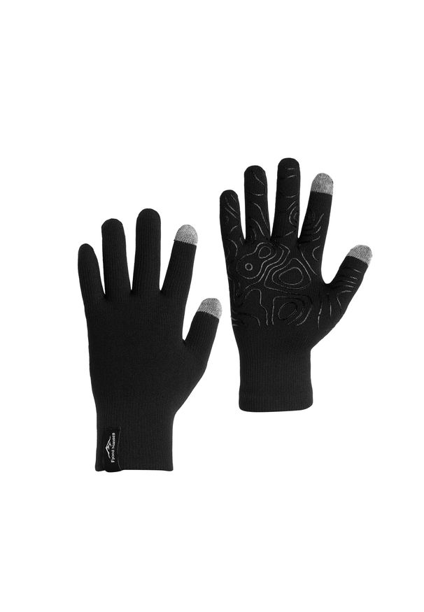 Rękawice turystyczne unisex Fjord Nansen Agir wodoodporne. Kolor: czarny. Sport: turystyka piesza