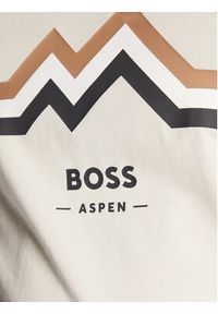BOSS - Boss T-Shirt Tessler 178 50476792 Beżowy Slim Fit. Kolor: beżowy. Materiał: bawełna