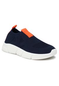 Półbuty Geox J Aril B. A J02DMA 0006K C0820 Navy/Orange. Kolor: niebieski. Materiał: materiał