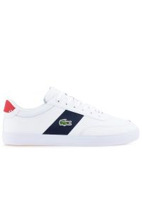 Buty Lacoste Court Master Pro 1232 SMA 745SMA0130-407 - białe. Okazja: na co dzień. Kolor: biały. Materiał: skóra, syntetyk. Szerokość cholewki: normalna