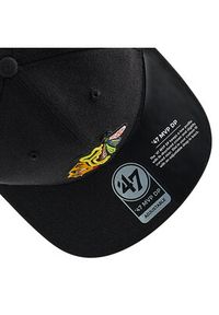 47 Brand Czapka z daszkiem Nhl Chicago Blackhawks H-CLZOE04WBP-BKB Czarny. Kolor: czarny. Materiał: materiał #3