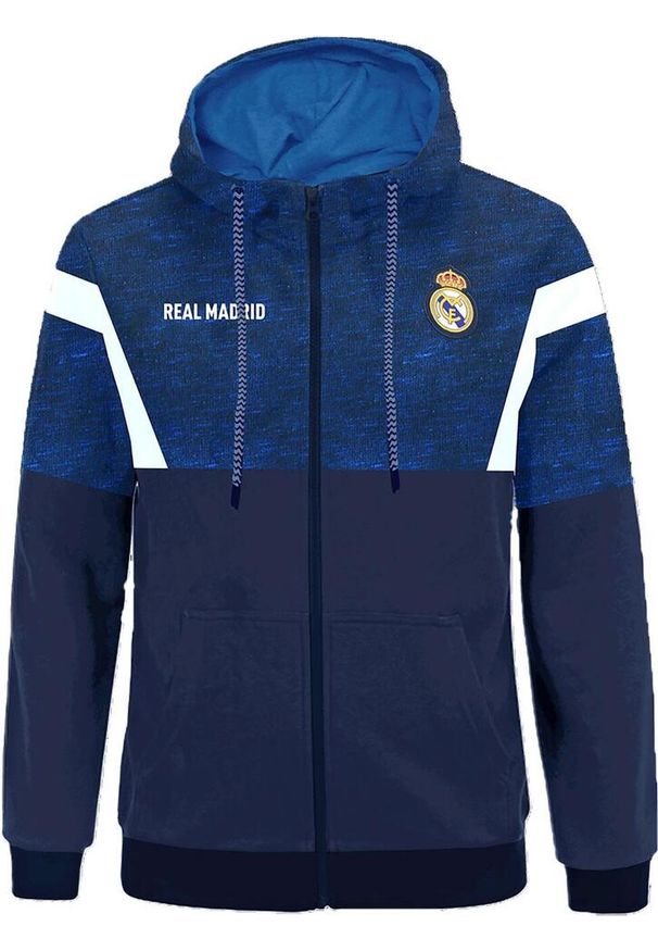 Real Madrid - Spodnie dresowe Real Madryt Premium - 2XL. Kolor: niebieski. Materiał: dresówka. Sport: piłka nożna