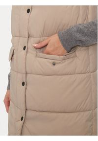 Whistler Bezrękawnik Amaretto W Long Puffer W234602 Beżowy Regular Fit. Kolor: beżowy. Materiał: syntetyk. Długość rękawa: bez rękawów