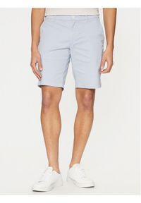 Calvin Klein Szorty materiałowe Modern Twill K10K114063 Niebieski Slim Fit. Kolor: niebieski. Materiał: bawełna #1