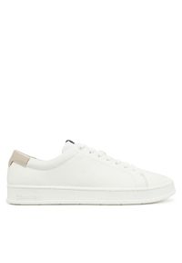 Calvin Klein Sneakersy Low Top Lace Up Nu HM0HM01758 Biały. Kolor: biały. Materiał: skóra