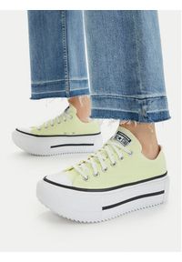Converse Trampki Chuck Taylor All Star Lift Double Stack Platform A16283C Żółty. Kolor: żółty. Materiał: materiał. Obcas: na platformie #6