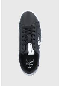 Calvin Klein Jeans Buty skórzane kolor czarny na płaskiej podeszwie. Nosek buta: okrągły. Zapięcie: sznurówki. Kolor: czarny. Materiał: skóra. Obcas: na płaskiej podeszwie #2