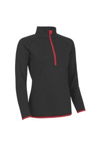 JUST COOL - Sweter Damski Z Zamkiem Błyskawicznym. Kolor: czerwony, wielokolorowy, czarny