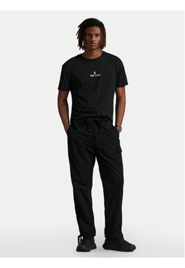 Polo Ralph Lauren T-Shirt 710981370001 Czarny Classic Fit. Typ kołnierza: polo. Kolor: czarny. Materiał: bawełna