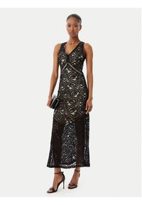 Guess Sukienka koktajlowa W5GT37 KCS90 Czarny Slim Fit. Kolor: czarny. Materiał: syntetyk. Styl: wizytowy #5