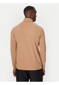 Karl Lagerfeld - KARL LAGERFELD Golf 755023 554226 Beżowy Regular Fit. Typ kołnierza: golf. Kolor: beżowy. Materiał: bawełna #5
