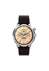 Timex Zegarek Marlin TW2W51100 Brązowy. Kolor: brązowy