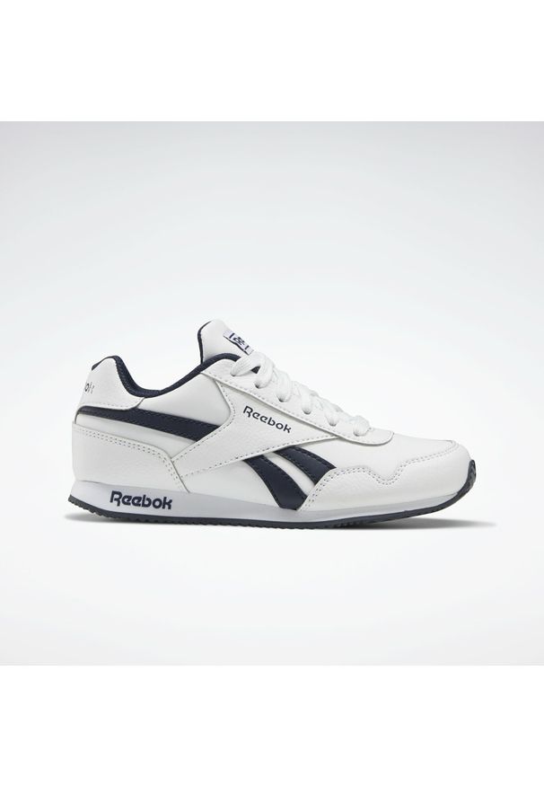Trenerzy dziecięcy Reebok Classics Royal Jogger 3. Kolor: biały, niebieski, wielokolorowy. Materiał: tkanina, materiał, syntetyk. Model: Reebok Royal. Sport: turystyka piesza