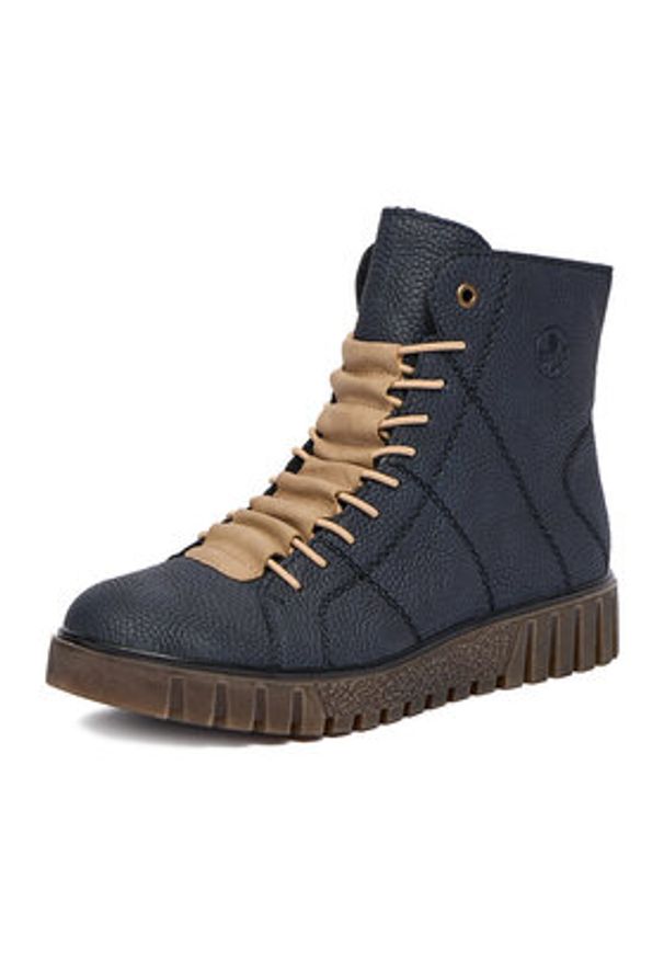 Rieker Trzewiki CEO-Y3420-14 Granatowy. Kolor: niebieski. Materiał: materiał