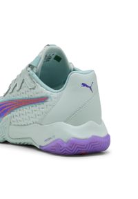 Puma - Damskie buty do padla NOVA Elite PUMA Peaceful Blue Purple Glimmer Safe Lake. Okazja: na co dzień. Kolor: fioletowy, niebieski, wielokolorowy