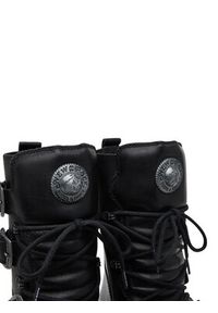 NEW ROCK Botki M-373-C446 Czarny. Kolor: czarny. Materiał: skóra. Styl: rockowy #7