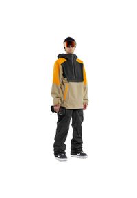 Kurtka snowboardowa męska Volcom Brighton Pullover. Kolor: pomarańczowy, wielokolorowy, czarny. Sport: snowboard #1
