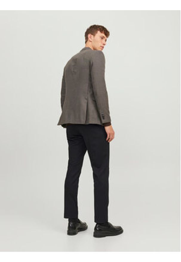 Jack & Jones Chinosy Marco 12237523 Czarny Slim Fit. Kolor: czarny. Materiał: syntetyk