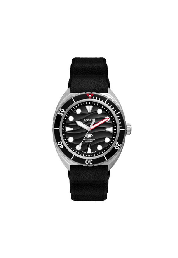 Fossil Zegarek Breaker FS6062 Czarny. Kolor: czarny. Materiał: syntetyk