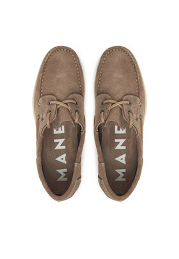Manebi Mokasyny W 1.9 KM Brązowy. Kolor: brązowy. Materiał: zamsz, skóra