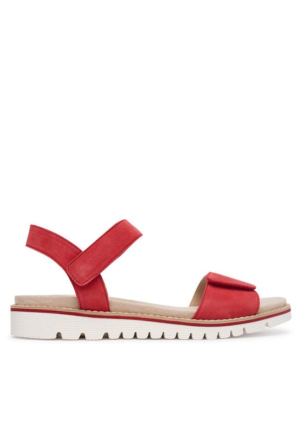 Sandały Ara. Kolor: czerwony. Styl: sportowy
