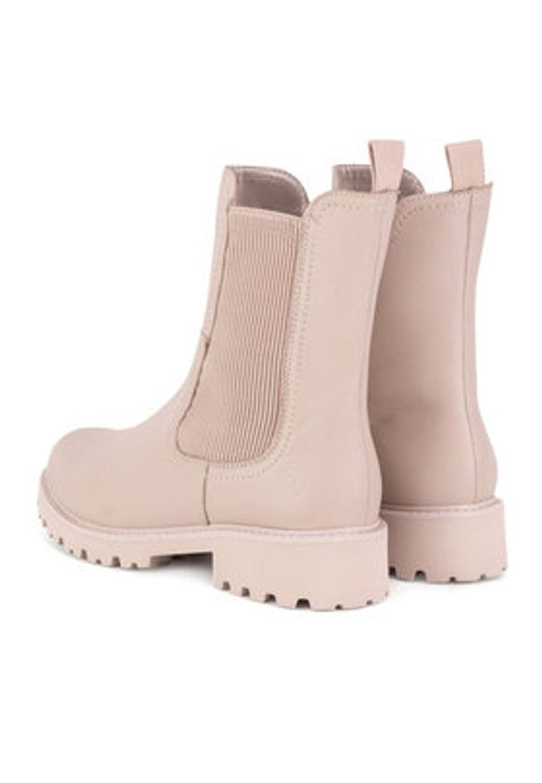 Remonte Botki D8694-60 Beżowy. Kolor: beżowy. Materiał: skóra