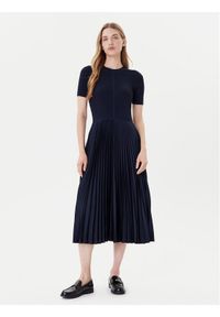 BOSS Sukienka codzienna Fadridi 50535658 Niebieski Regular Fit. Okazja: na co dzień. Kolor: niebieski. Materiał: syntetyk. Typ sukienki: proste. Styl: casual
