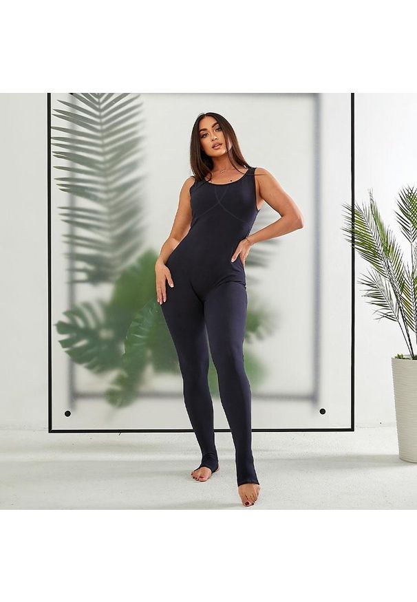 SAMARALI - Kombinezon do Jogi damski Samarali Marea. Kolor: niebieski. Materiał: bawełna, elastan. Styl: sportowy