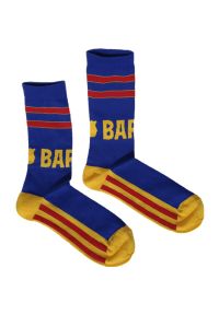 Real Madrid - Skarpetki unisex Barcelona premium jedwabne. Kolor: wielokolorowy. Materiał: jedwab. Sport: piłka nożna