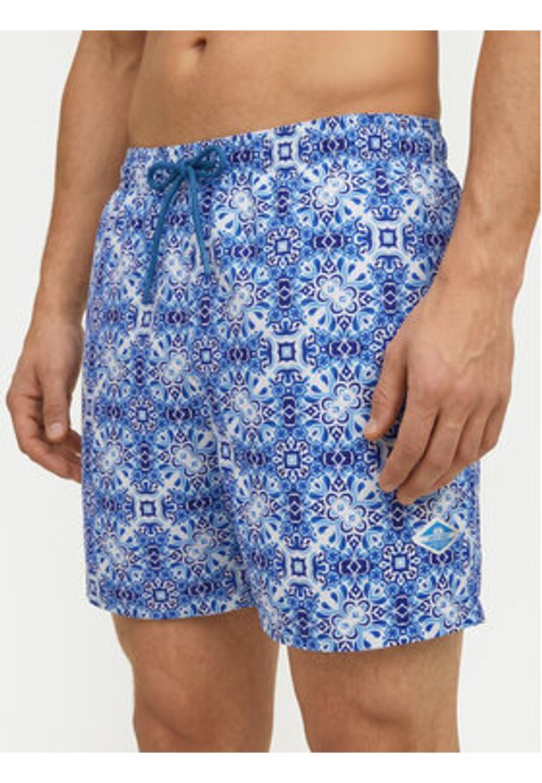 Jack & Jones Szorty kąpielowe Maui Sand 12291428 Szary Regular Fit. Kolor: szary. Materiał: syntetyk