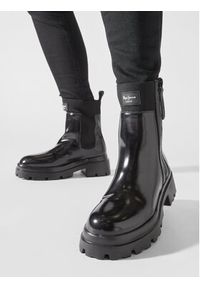 Pepe Jeans Botki Zip Boots PLS50479 Czarny. Kolor: czarny. Materiał: skóra #4