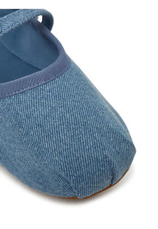 Tommy Jeans Baleriny Ballerina Denim EN0EN02782 Niebieski. Kolor: niebieski. Materiał: materiał
