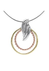 Braccatta - FIRE Srebrny naszyjnik, 3 kolory, pozłacany, okrągły. Materiał: pozłacane, srebrne. Kolor: srebrny #1