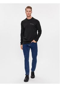 Calvin Klein Jeans Sweter Institutional Essential J30J324974 Czarny Regular Fit. Kolor: czarny. Materiał: bawełna